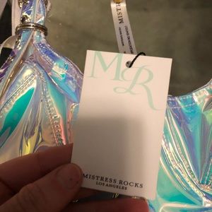 Robe Mistress Rocks Brillante - Topshop, Taille XS, Noire Satinée Sans Manches, Neuve Avec étiquettes